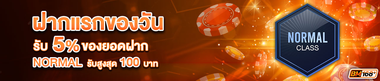 บาคาร่า คาสิโน สล็อตออนไลน์ โปรโมชั่นฝากยอดแรกของวันระดับ PLATINUM รับฟรี 5%